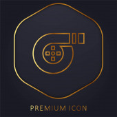 Zlaté prémiové logo nebo ikona vzduchového filtru