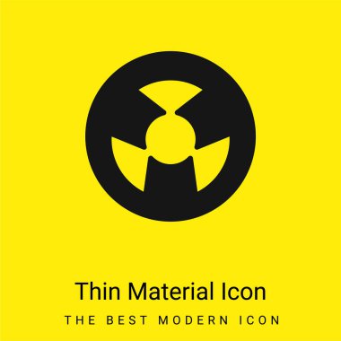 Atomik Sembol Minimum Parlak Sarı Madde simgesi