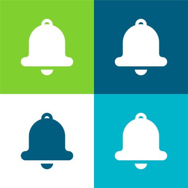 Bell Düz 4 renk simgesi seti