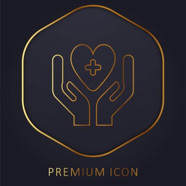 Kan Bağışı Altın Hat prim logosu veya simgesi