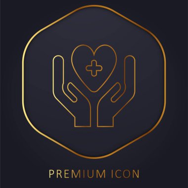 Kan Bağışı Altın Hat prim logosu veya simgesi
