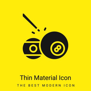 Ball Pool minimal bright yellow material icon clipart