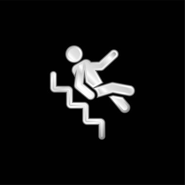 Kazara gümüş kaplama metalik simge