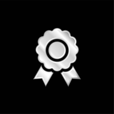 Gümüş kaplama metalik simge ödülü