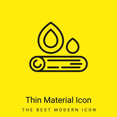 Şenlik ateşi en az parlak sarı madde simgesi