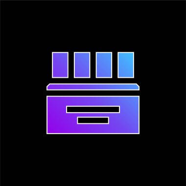 Ampul mavi gradyan vektör simgesi