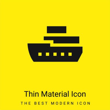 Tekne en az parlak sarı madde simgesi