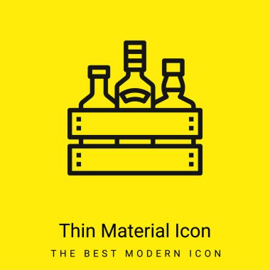 Alcohol minimal bright yellow material icon clipart