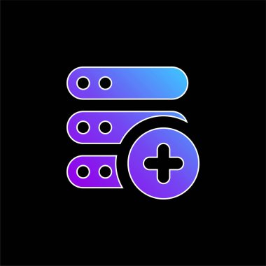 Mavi gradyan vektör simgesi ekle