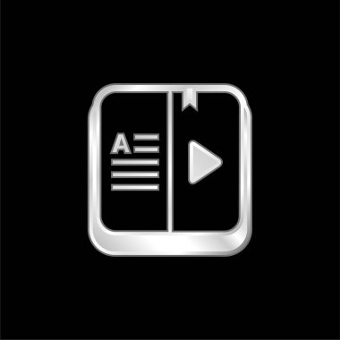 Gümüş kaplama metalik simge