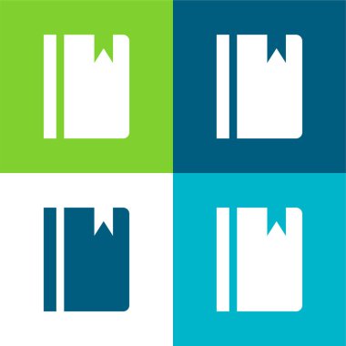 Gündemde Yer İmi En az dört renk simgesi seti