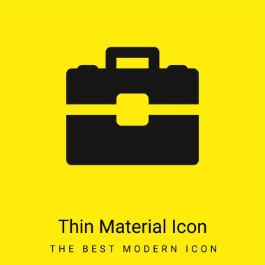Evrak çantası en az parlak sarı madde simgesi