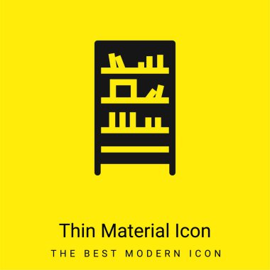Kitap rafı en az sarı malzeme simgesi