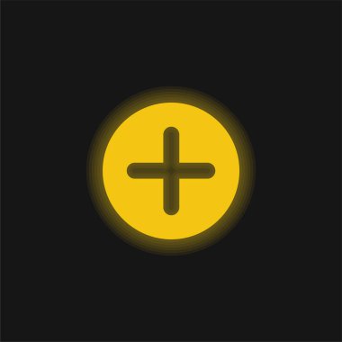 Parlak sarı neon simgesi ekle