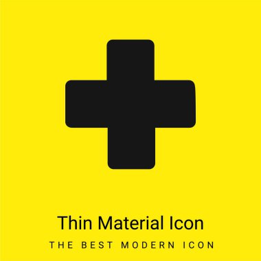 Toplama İşareti Asgari düzeyde parlak sarı madde simgesi