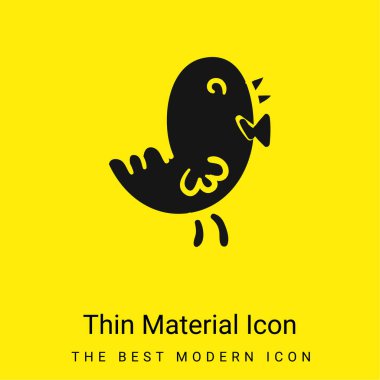 Kuş minimal parlak madde simgesi
