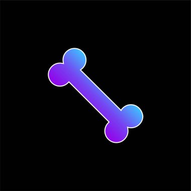 Kemik mavisi gradyan vektör simgesi