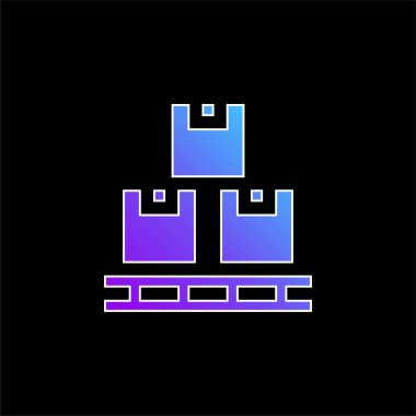 Kutu mavisi gradyan vektör simgesi