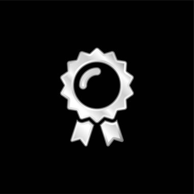 Rozet gümüş kaplama metalik simge