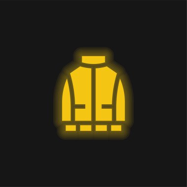 Anorak sarı parlak neon simgesi