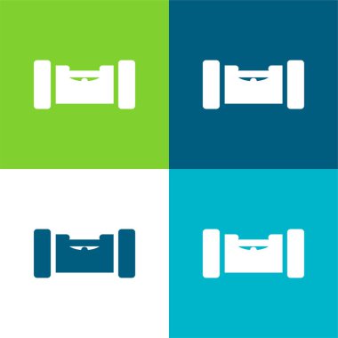 Denge cetveli Düz 4 renk en az simge kümesi