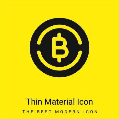 Bitcoinler en az parlak sarı madde simgesi