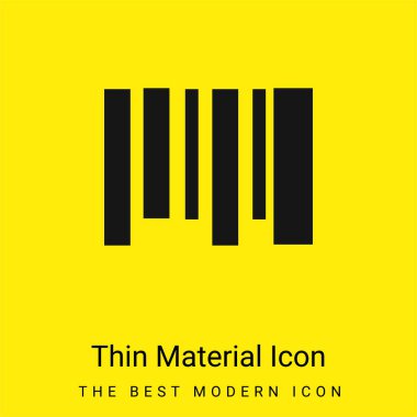 Barkod en az parlak sarı madde simgesi