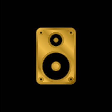 Büyük Sözcü altın kaplama metalik simge veya logo vektörü