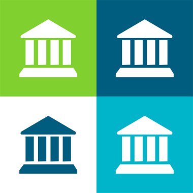 Bank Sembol Düzlüğü 4 renk en az simge kümesi