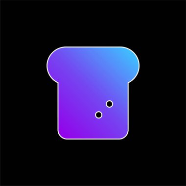 Ekmek mavisi gradyan vektör simgesi