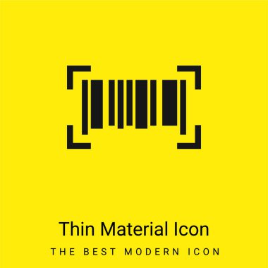 Barkod en az parlak sarı madde simgesi