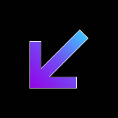 Oklar mavi eğimli vektör simgesi