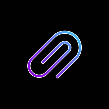 Eklenti mavi gradyan vektör simgesi