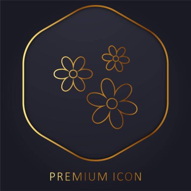 3 Çiçek Altın Hat prim logosu veya simgesi