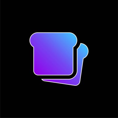 Ekmek mavisi gradyan vektör simgesi