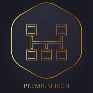 Şema altın çizgisi prim logosunu veya simgesini engeller