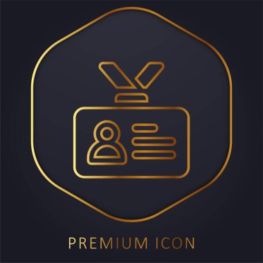 Akreditasyon Altın Hat prim logosu veya simgesi
