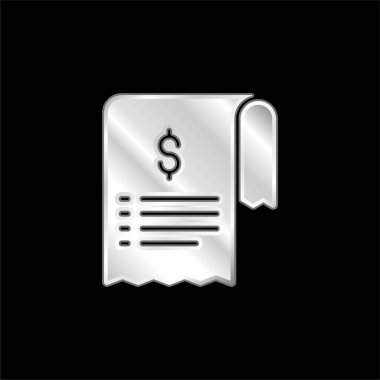 Gümüş kaplama metalik simge