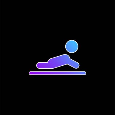 Bebek mavisi gradyan vektör simgesi