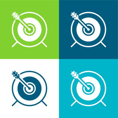 Okçuluk Düz Renk en düşük simge kümesi