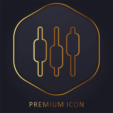 Kutu Tablosu Altın Satır prim logosu veya simgesi