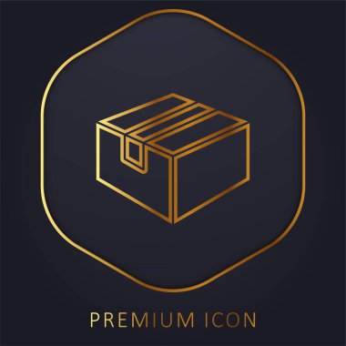 Altın çizgi prim logosu veya simgesi