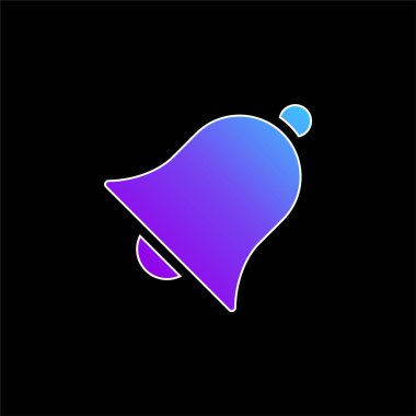 Çan mavisi gradyan vektör simgesi