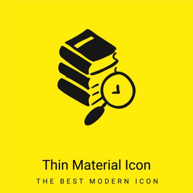 Kitap El Çizimi Yığını Asgari Parlak Sarı malzeme simgesi