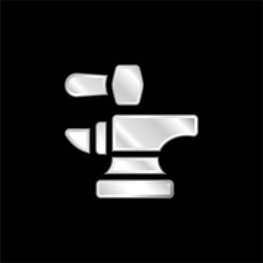 Anvil gümüş kaplama metalik simge