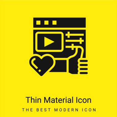 Appreciation minimal bright yellow material icon clipart