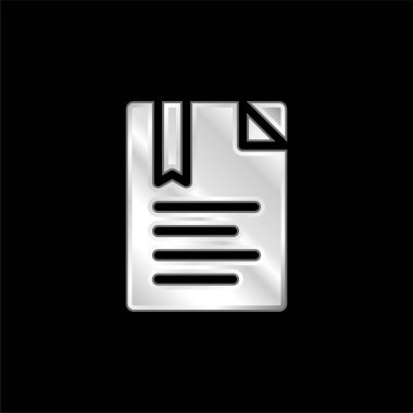 Yer imi gümüş kaplama metalik simge