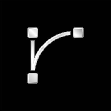 Yay gümüş kaplama metalik simge