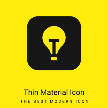 Apple minimal bright yellow material icon clipart