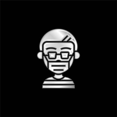 Gümüş kaplama metalik simge